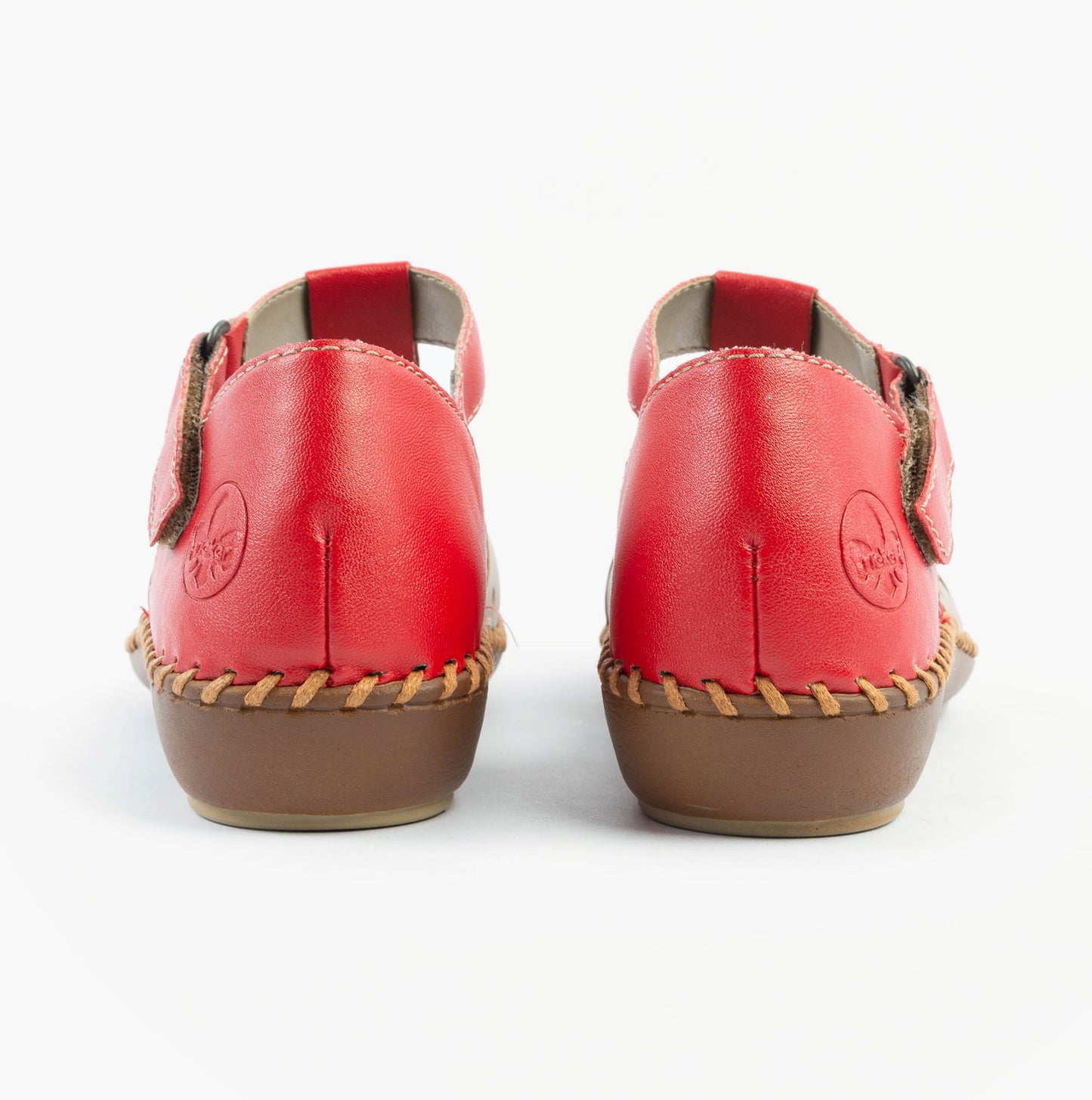 M1655-33 Womens Sandals Red Combination