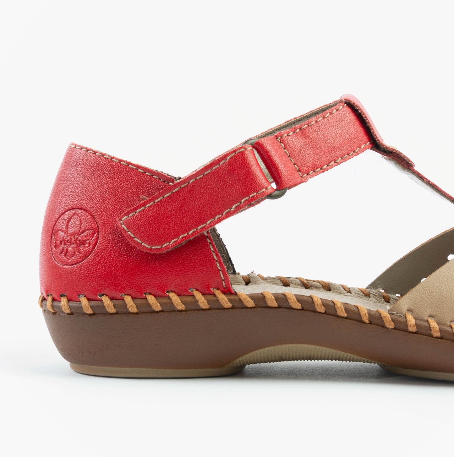 M1655-33 Womens Sandals Red Combination