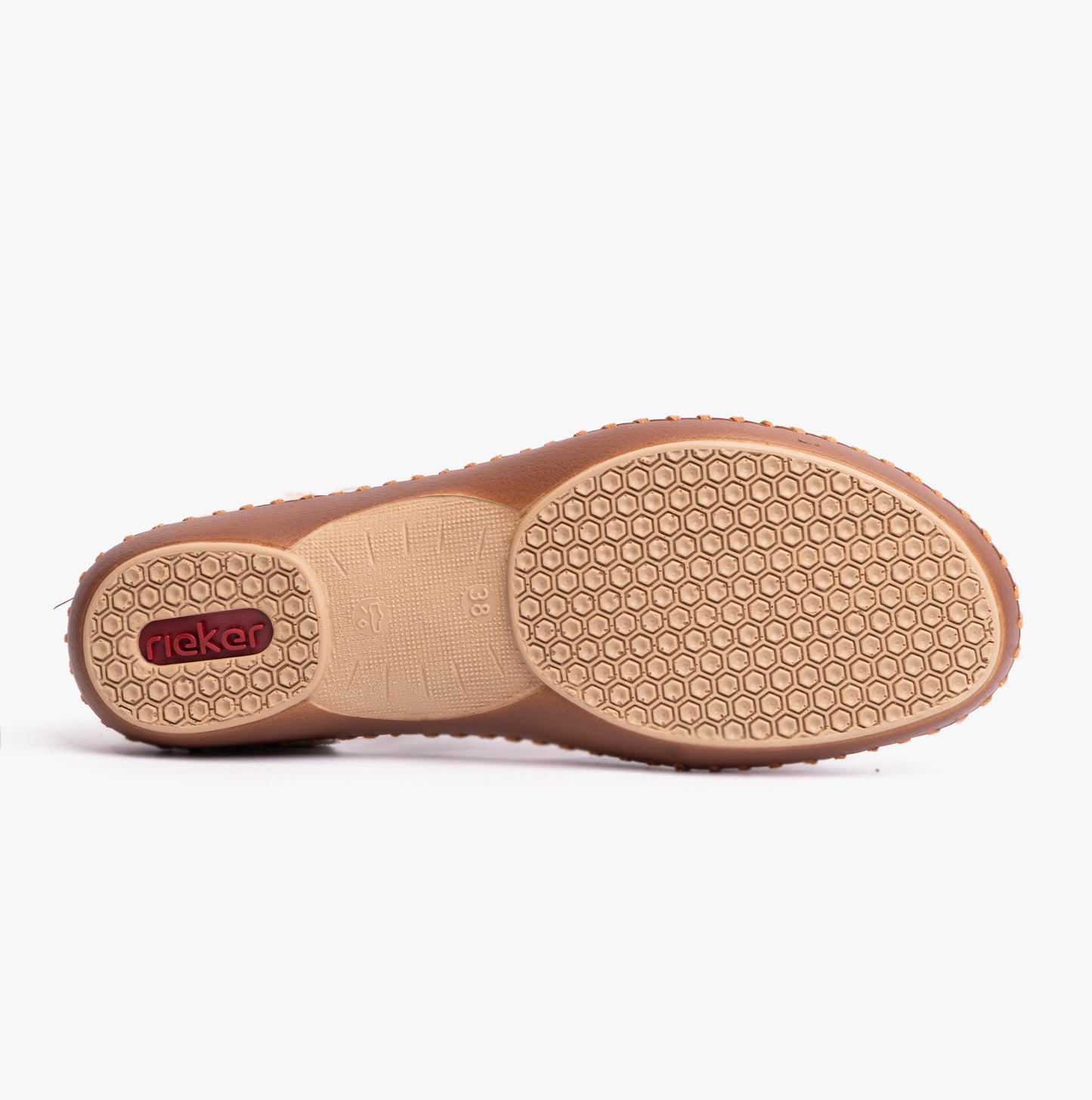 Rieker M1655 Womens Ankle Strap Sandals Beige