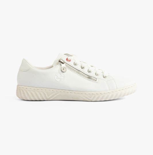 Rieker N0900 Womens Casual Shoes White
