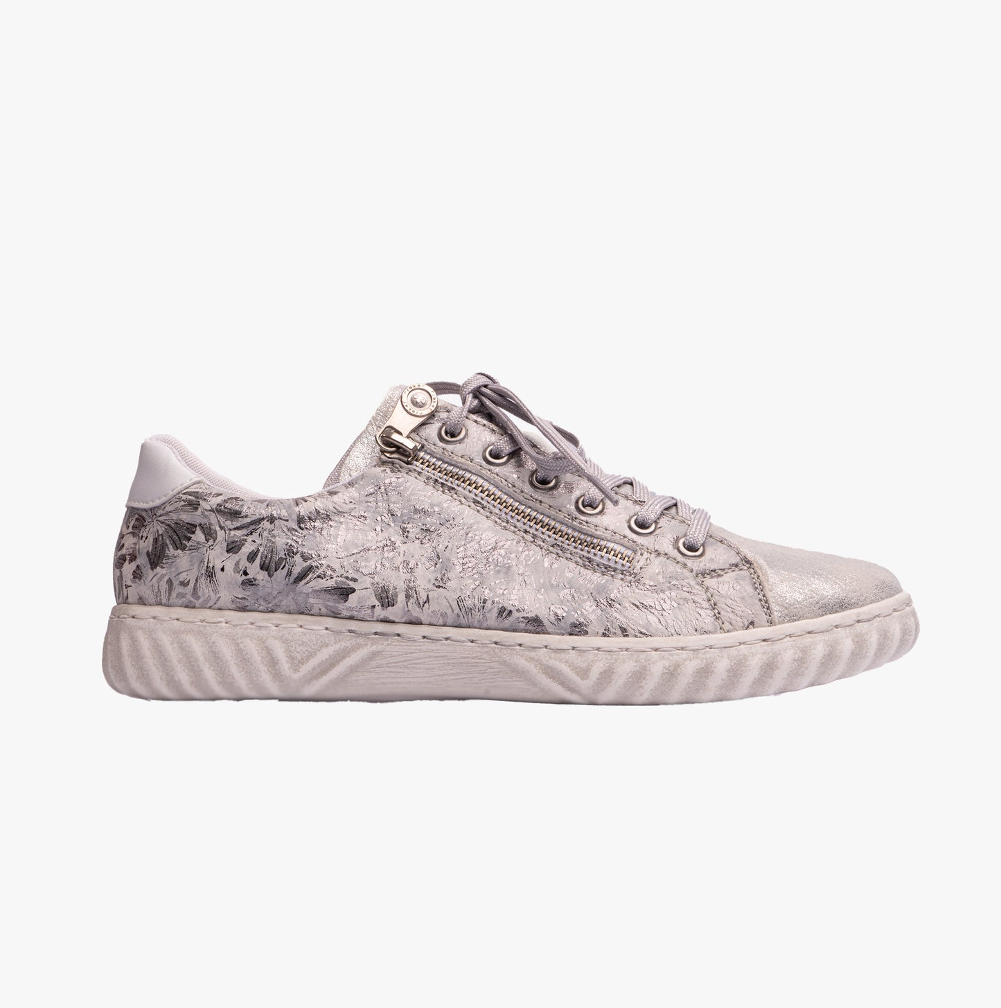 Rieker N0900 Womens Casual Shoes Silver