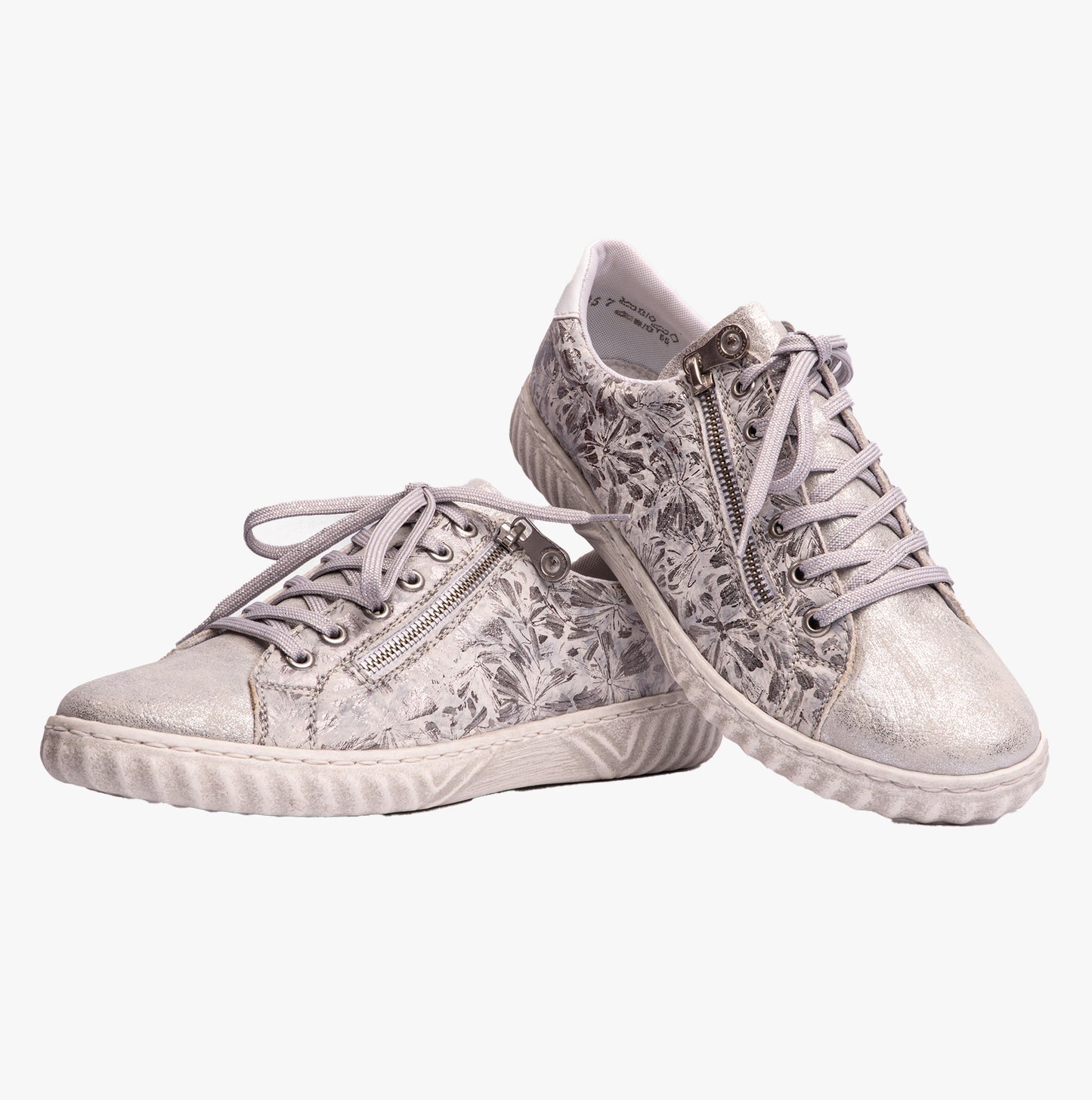 Rieker N0900 Womens Casual Shoes Silver
