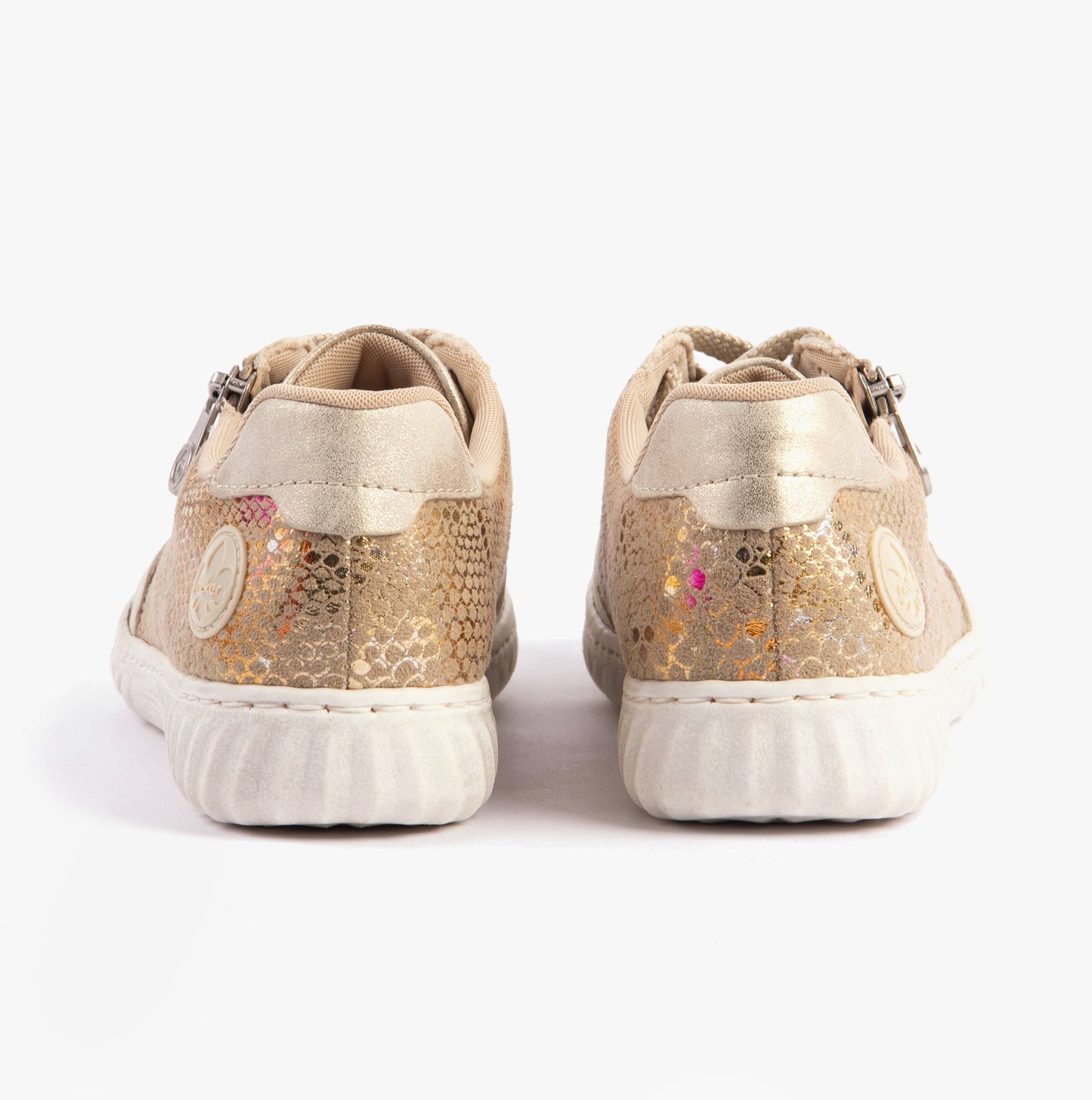 Rieker N0902 Womens Casual Trainers Beige
