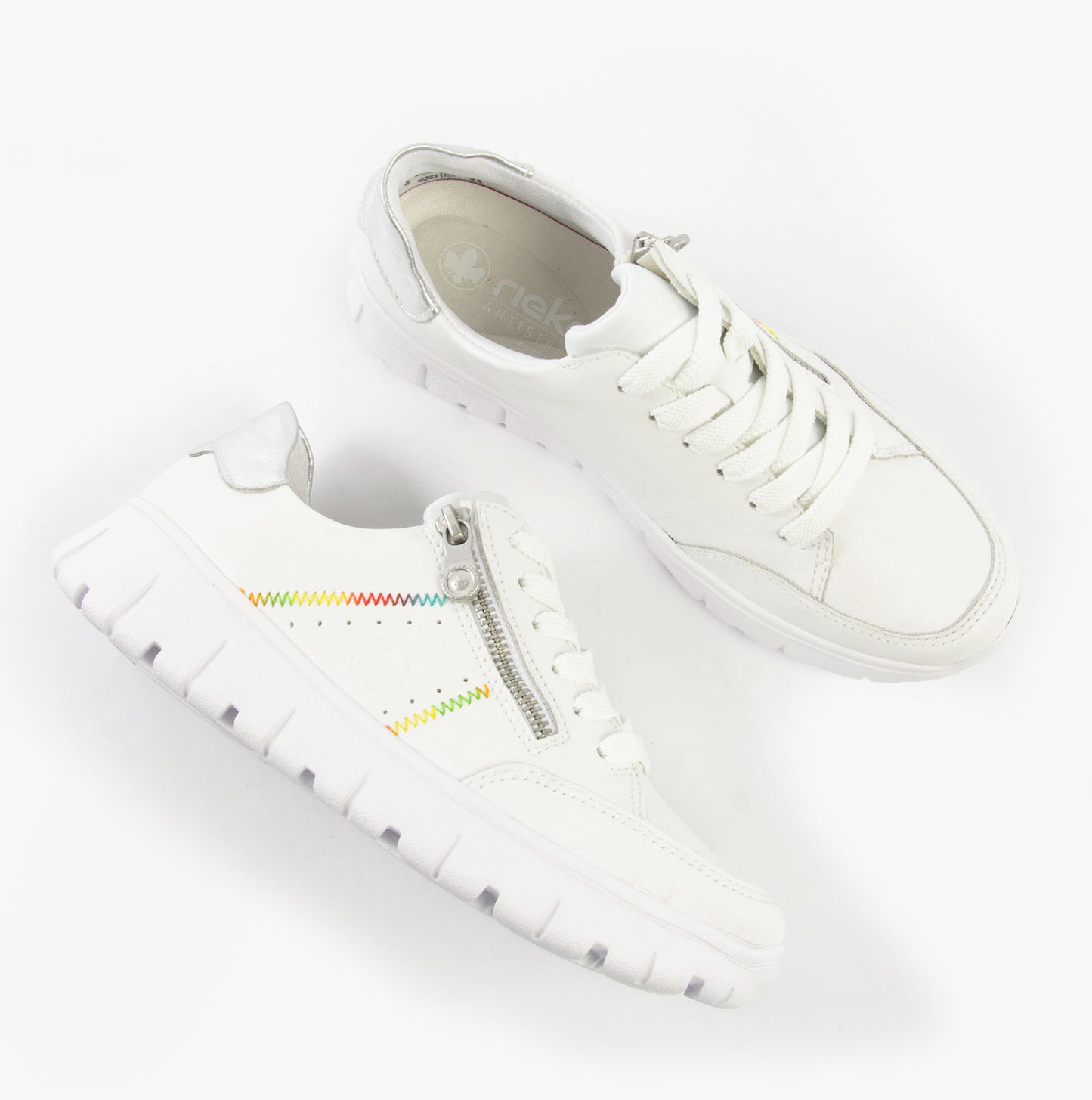 Rieker N1313-80 Womens Shoes White