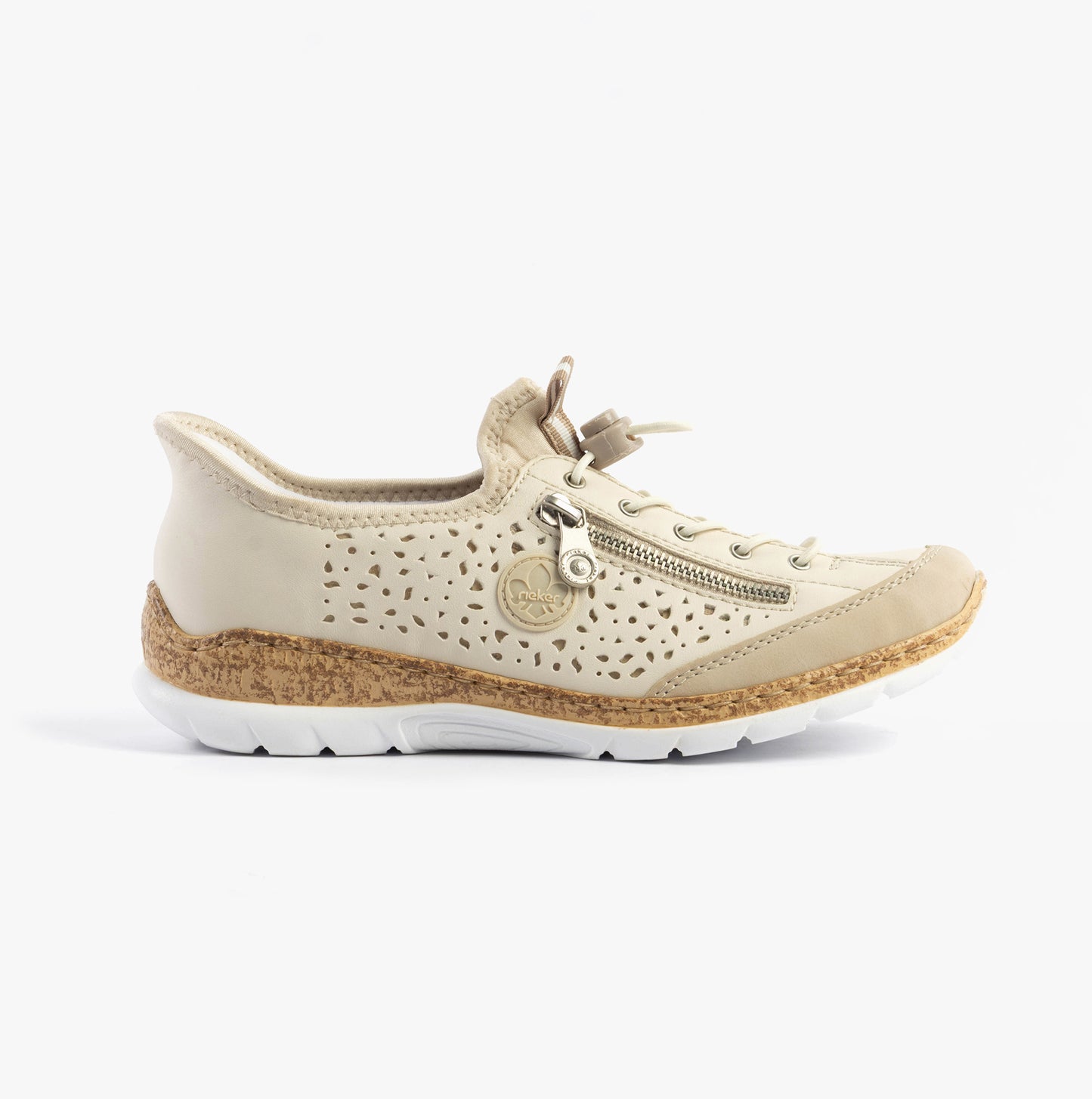 Rieker N42V3 Womens Casual Shoes Beige