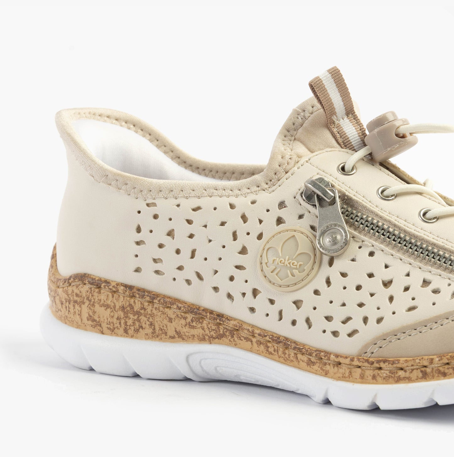 Rieker N42V3 Womens Casual Shoes Beige