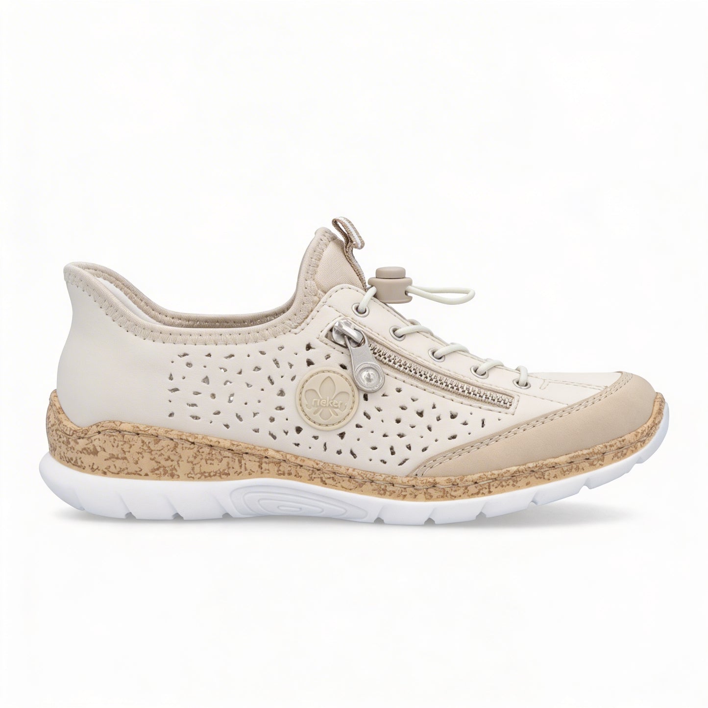 Rieker N42V3 Womens Casual Shoes Beige
