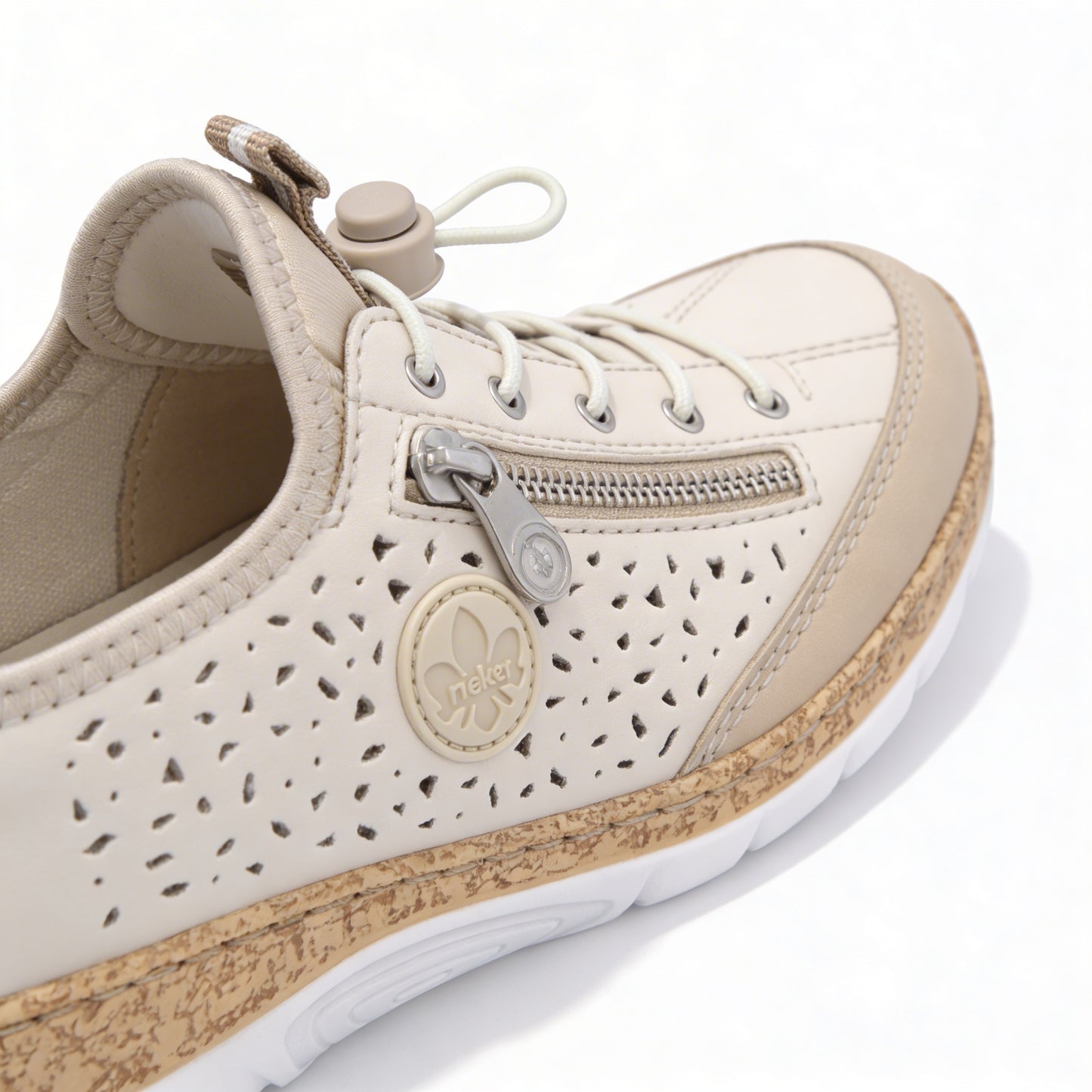 Rieker N42V3 Womens Casual Shoes Beige