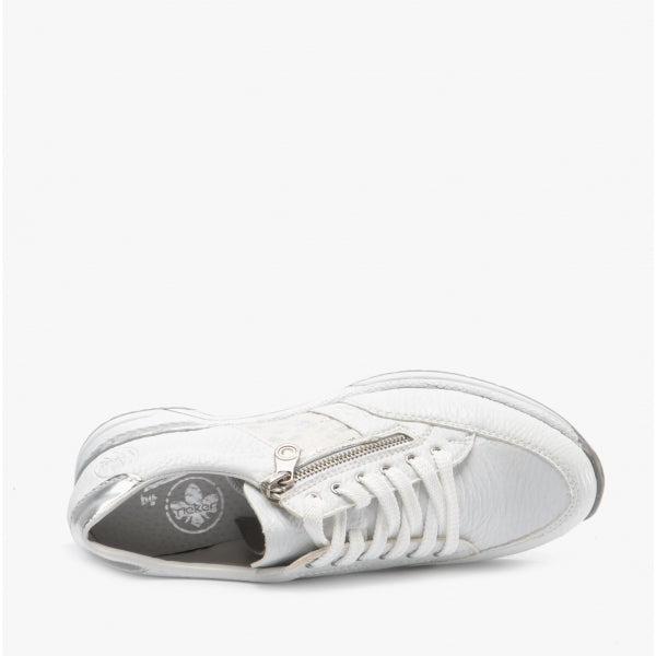 Rieker N4322 Womens Casual Trainers White