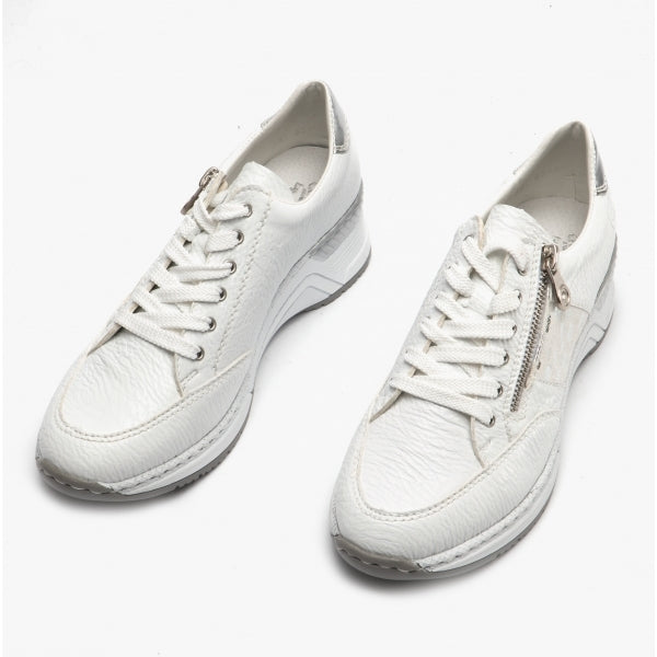 Rieker N4322 Womens Casual Trainers White
