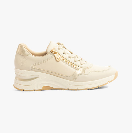 Rieker N9301-60 Womens Shoes Beige