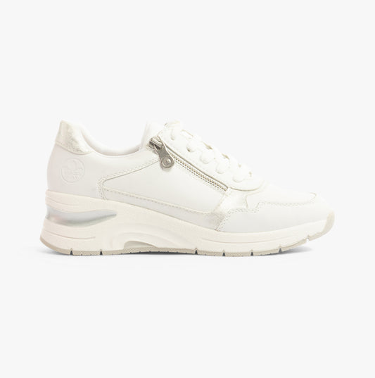 Rieker N9301-80 Womens Shoes White