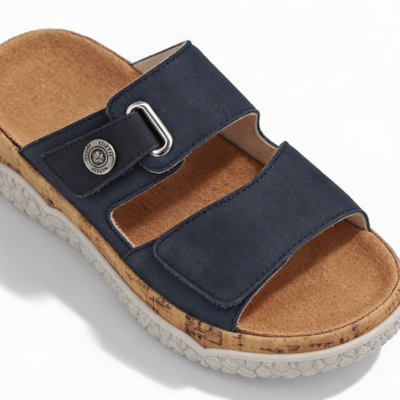 Rieker V0300 Womens Cross Strap Sandals Blue