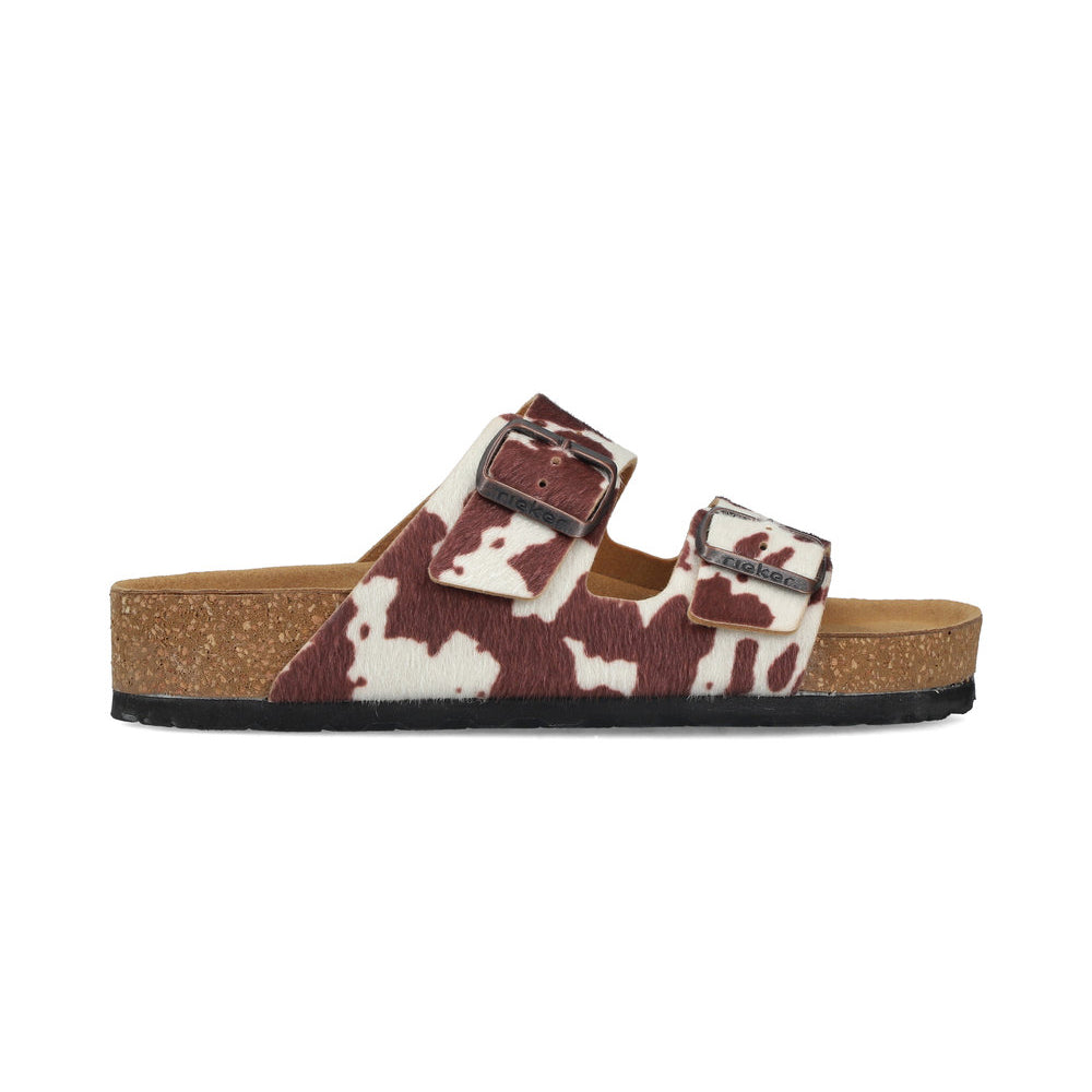Rieker V6391 Womens Cross Strap Sandals Multi