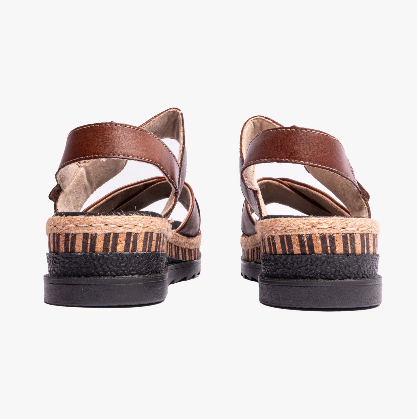 Rieker V7951 Womens Cross Strap Sandals Brown