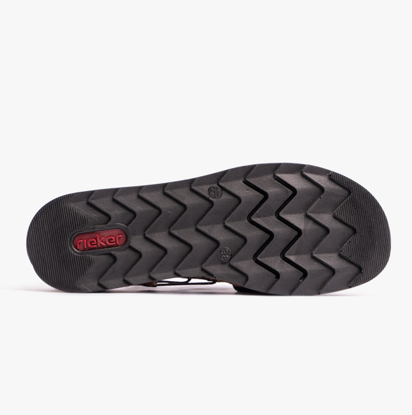 Rieker V7972 Womens Slingback Sandals Black
