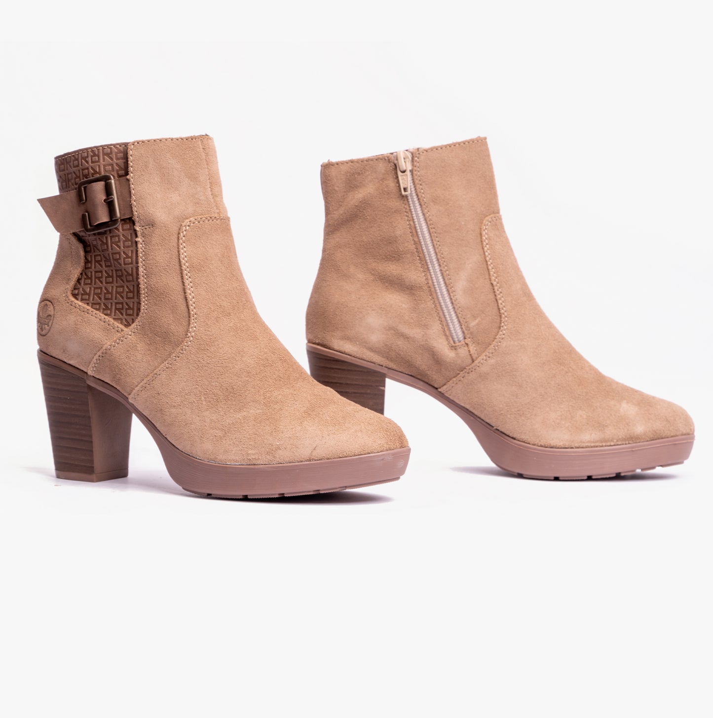 Y2252-64 Womens Ankle Boots Beige
