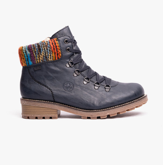 Z0445-14 Womens D-Ring Boots Blue