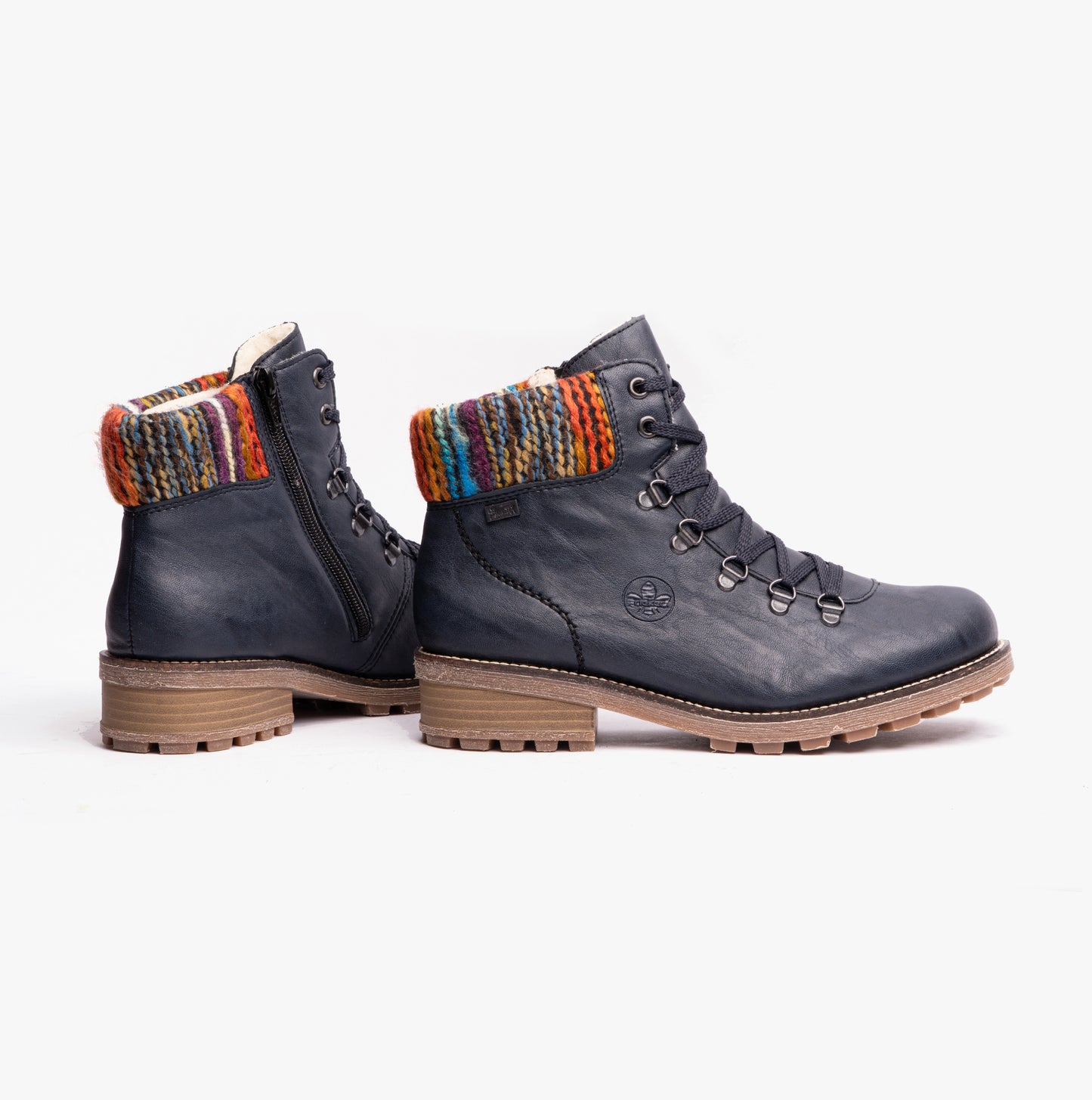 Z0445-14 Womens D-Ring Boots Blue