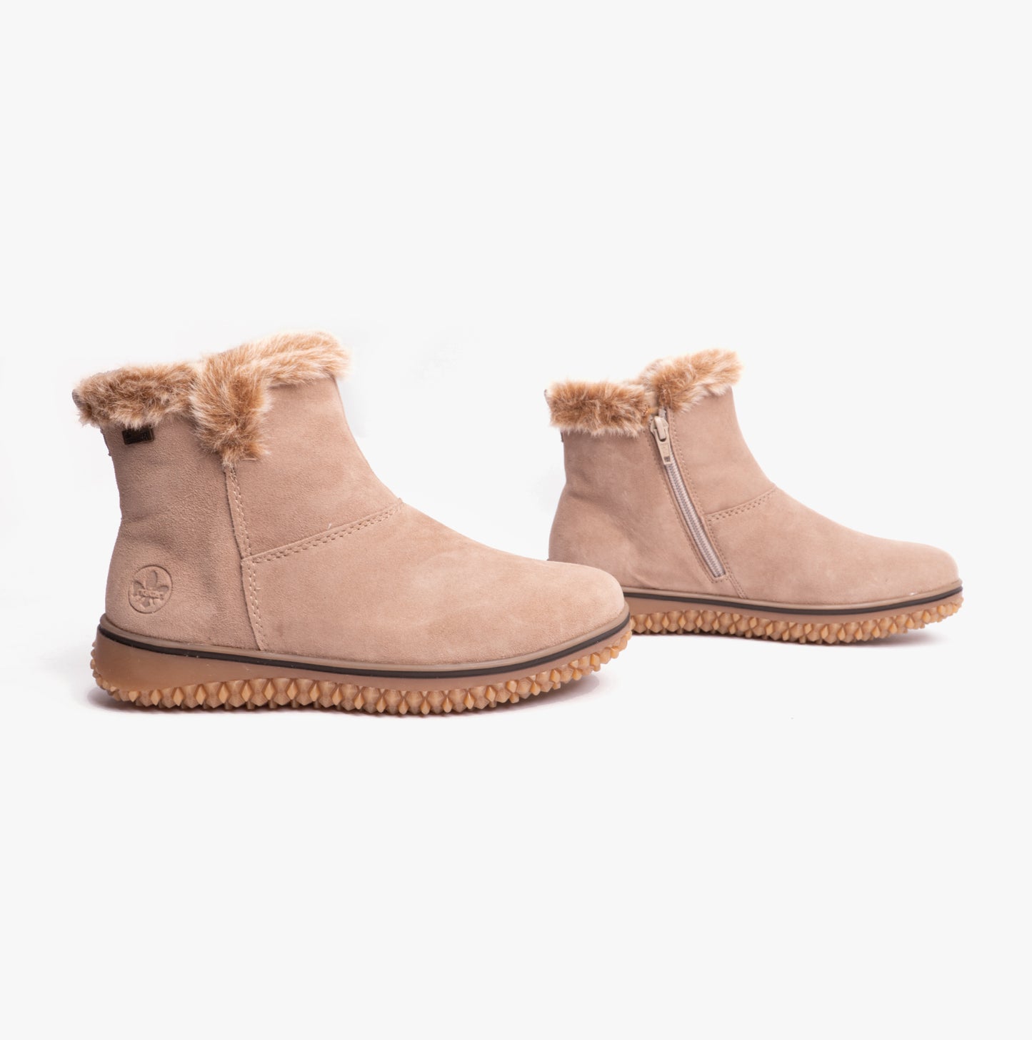 Z4266-62 Womens Ankle Boots Beige
