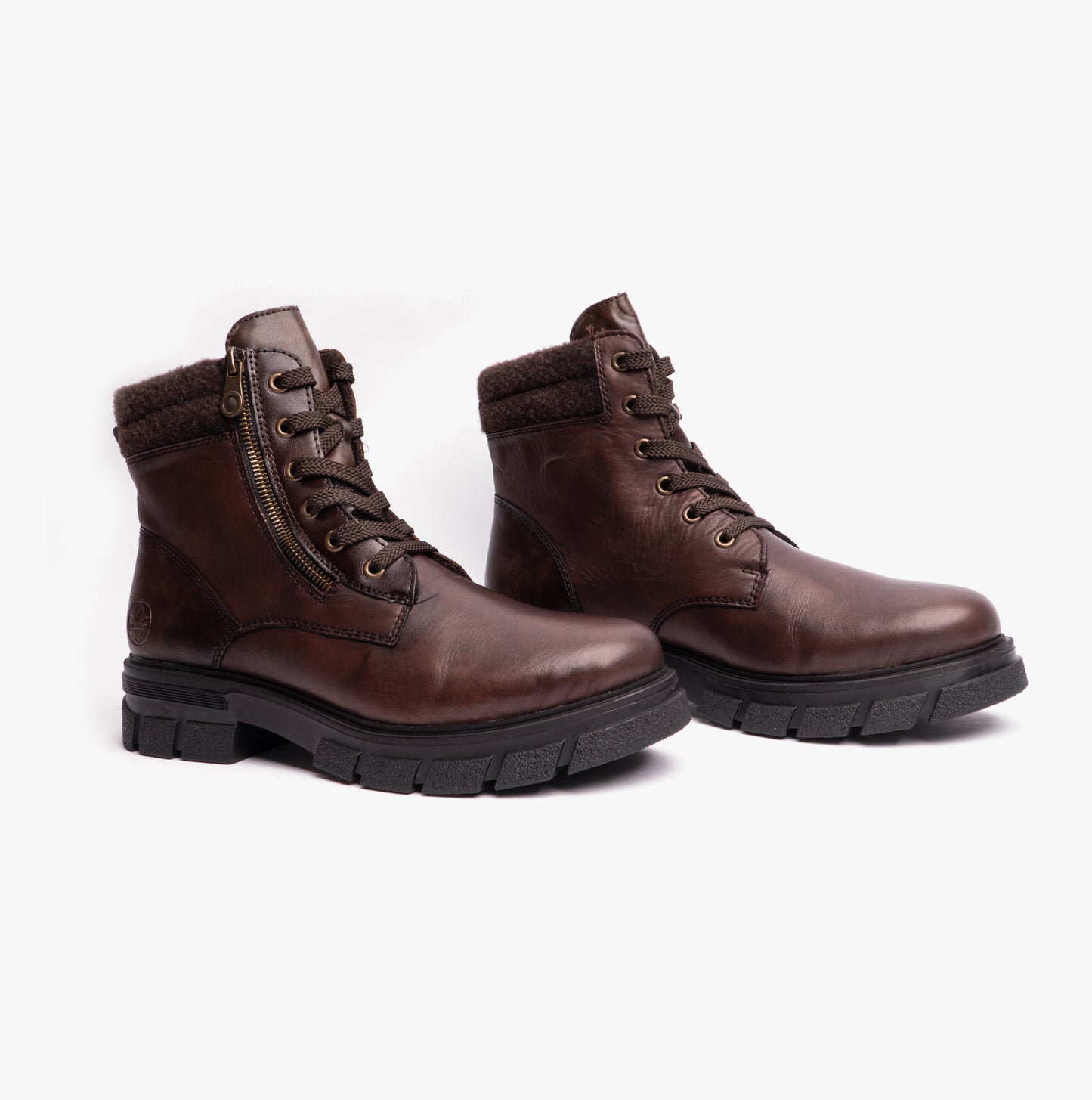 Z9103-25 Womens Leather Boots Brown