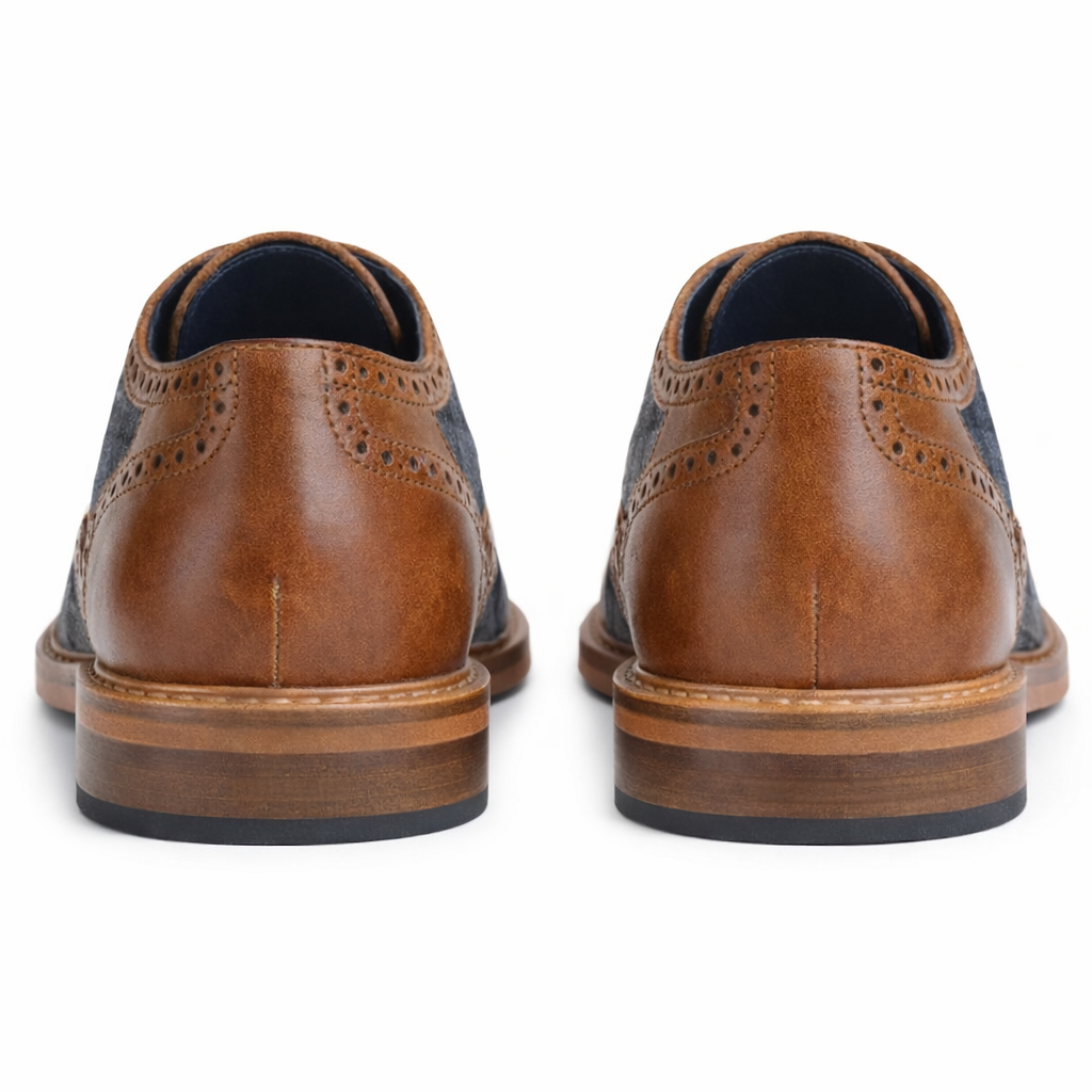 Roamers M034 Mens Brogue Shoes Tan