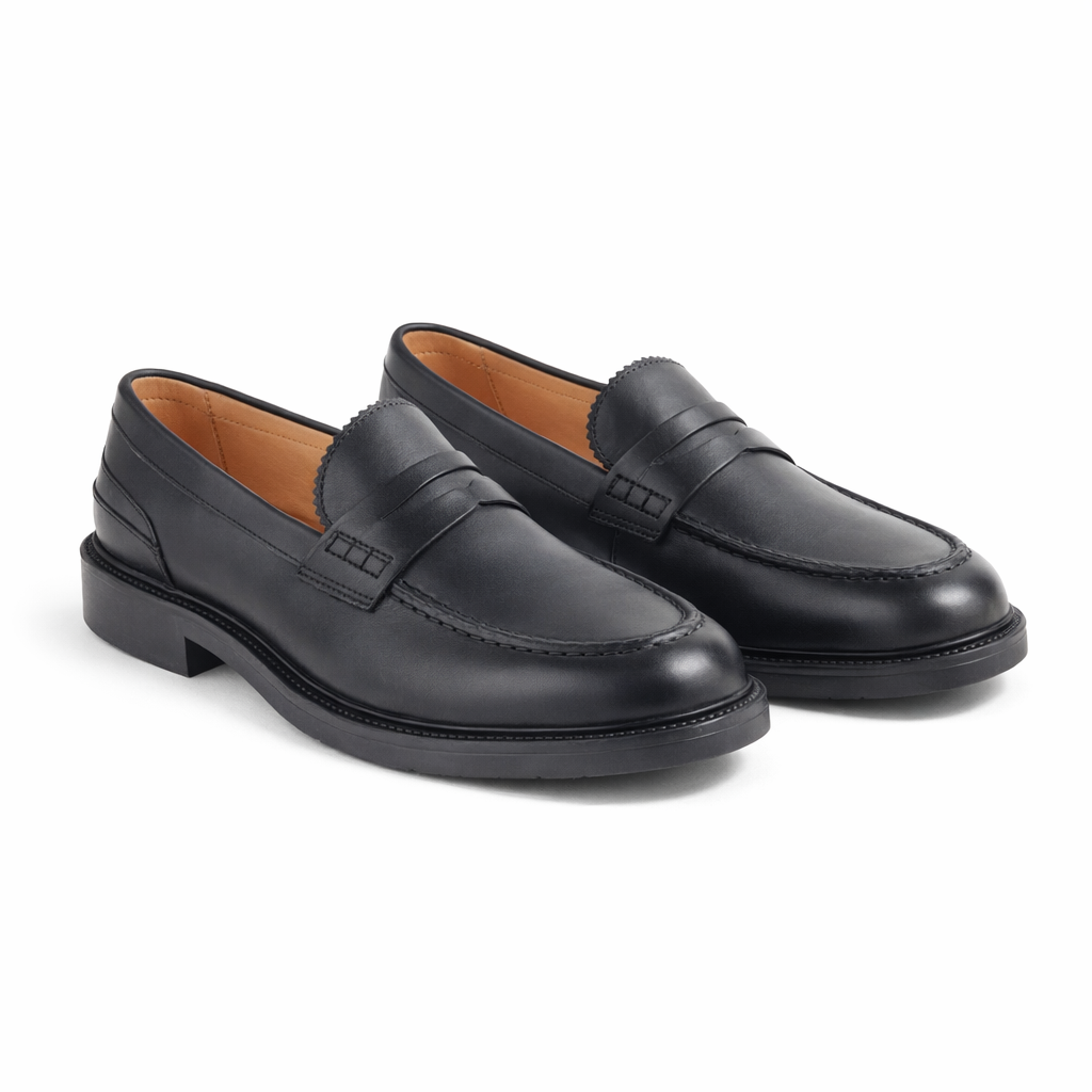 Roamers M084 Mens Loafer Shoes Black
