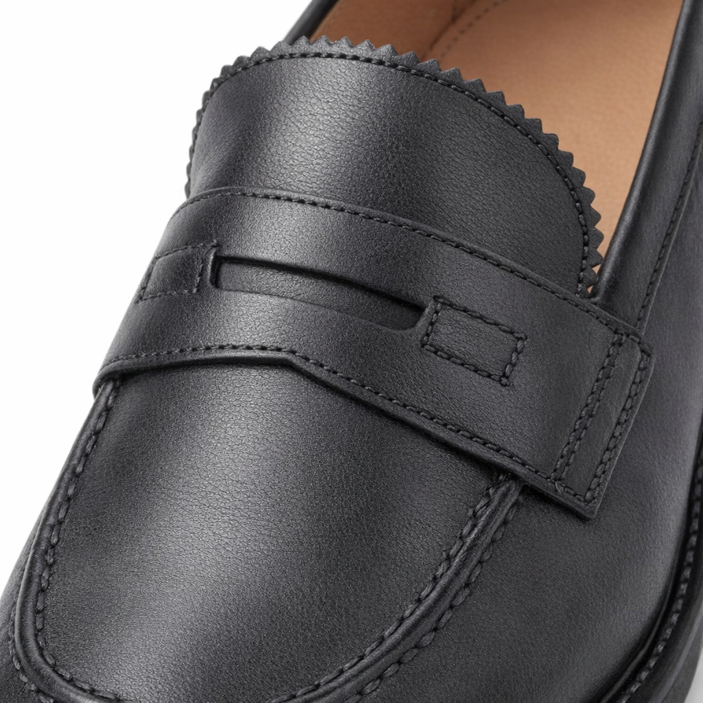 Roamers M084 Mens Loafer Shoes Black
