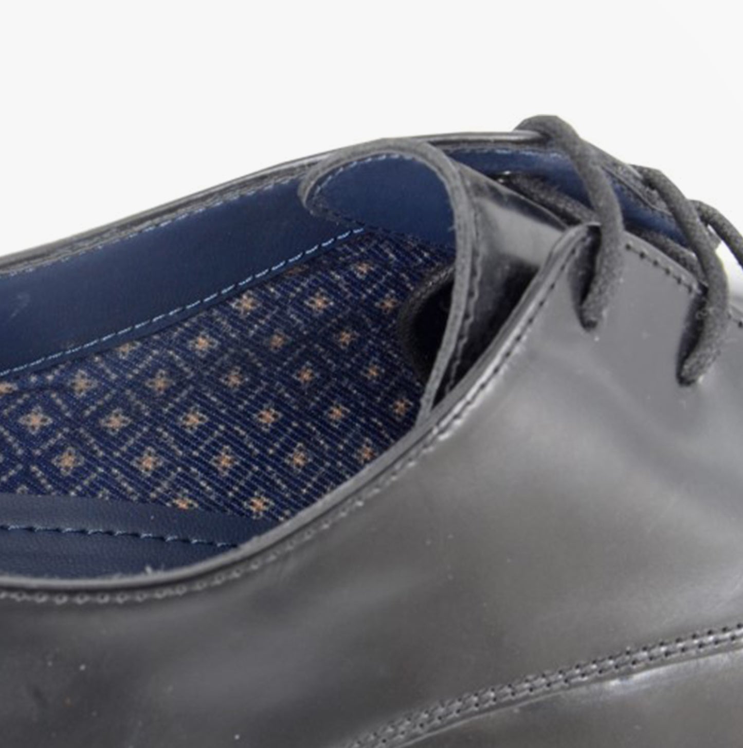 Roamers ARTHUR Mens Derby Shoes Black