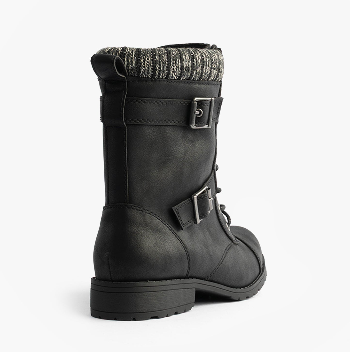 BILLIE Womens Biker Boots Black