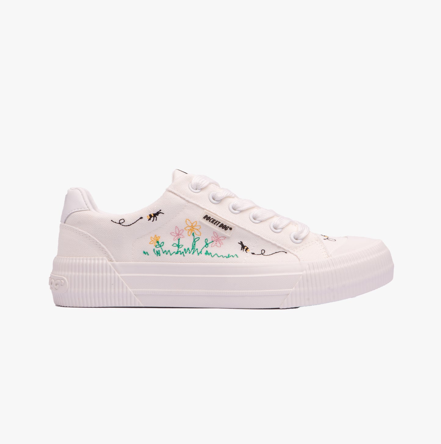 Rocket Dog CHEERY EMBROIDERY 12A Womens Trainers White