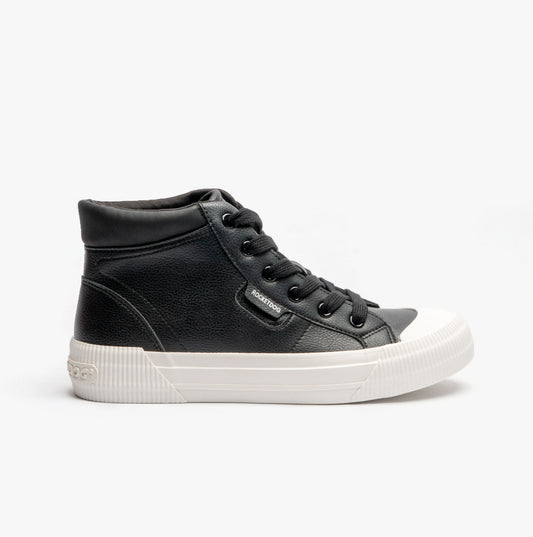 Rocket Dog CHEERY HI Womens High Top Trainers Black