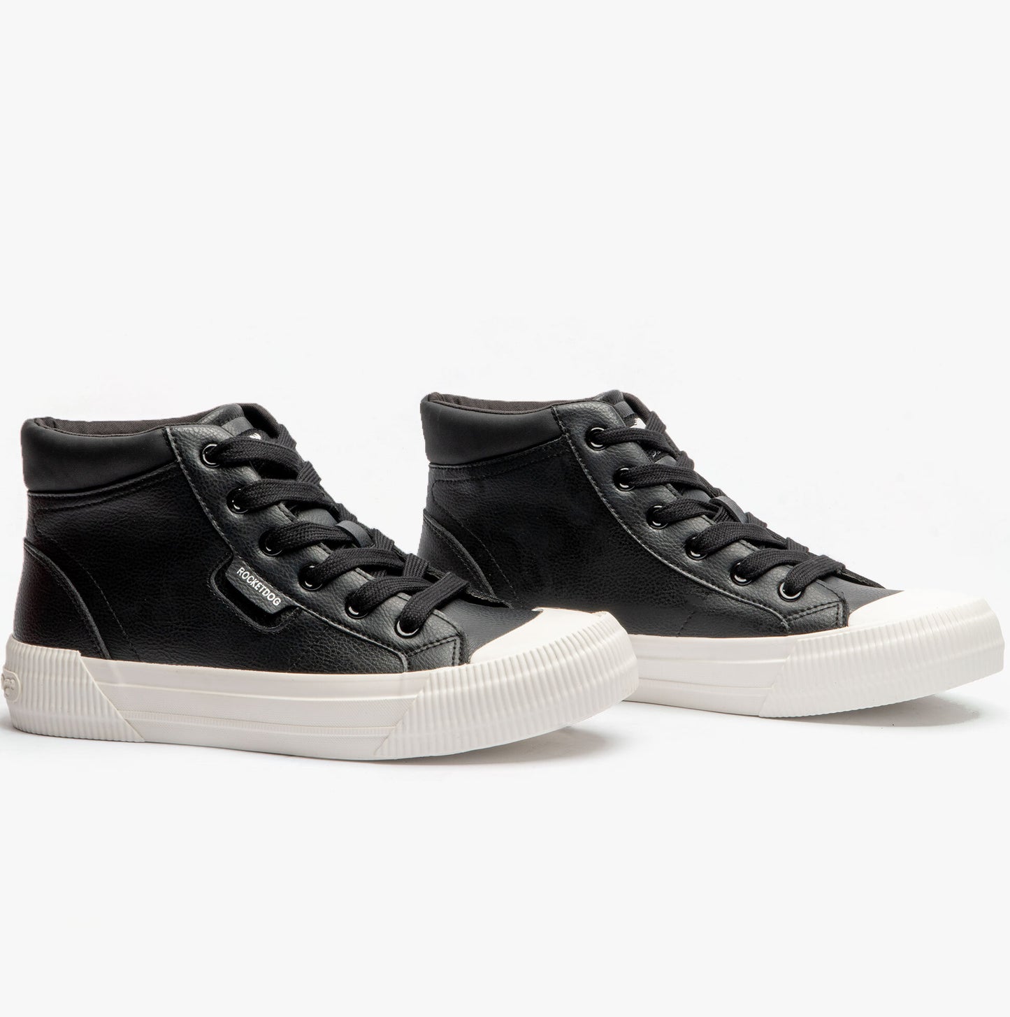 Rocket Dog CHEERY HI Womens High Top Trainers Black