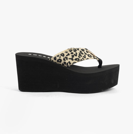 Rocket Dog CRUSH LEON LEOPARD Womens Sandals Natural