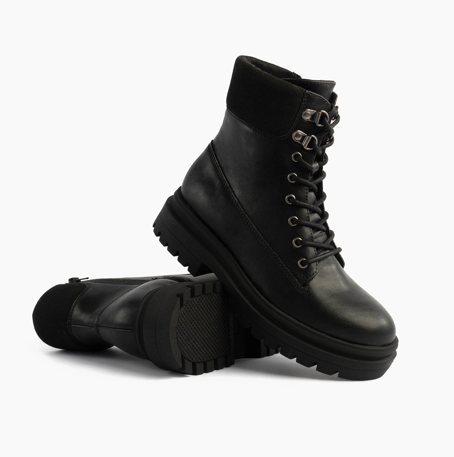 DANIE Womens Lace Up Boots Black