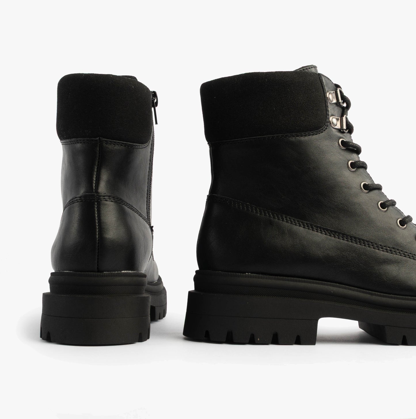 DANIE Womens Lace Up Boots Black