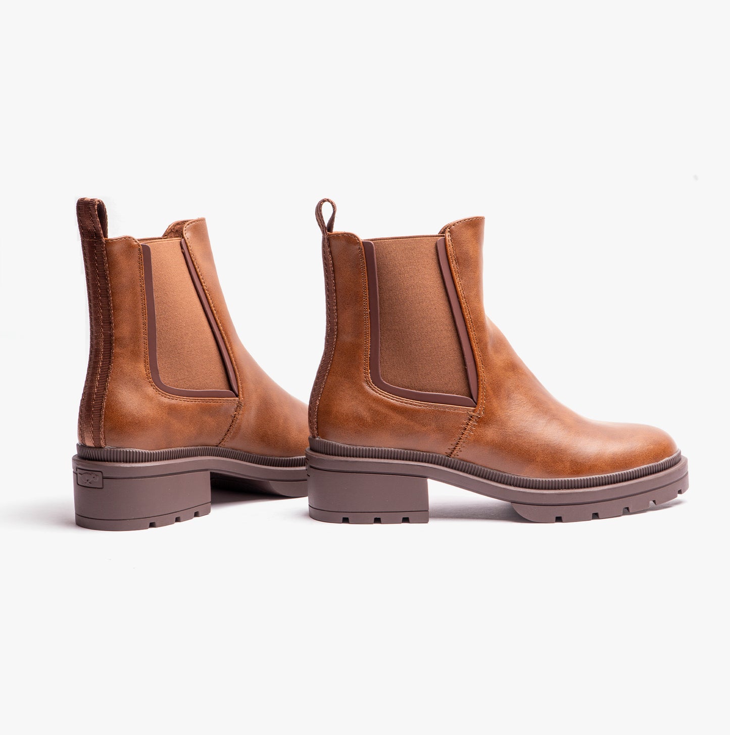 IGGIE Womens Chelsea Boots Cognac