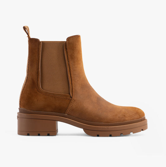 IGGIE Womens Chelsea Boots Walnut