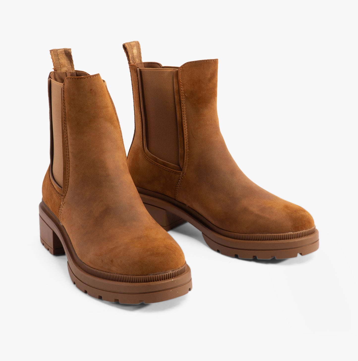 IGGIE Womens Chelsea Boots Walnut