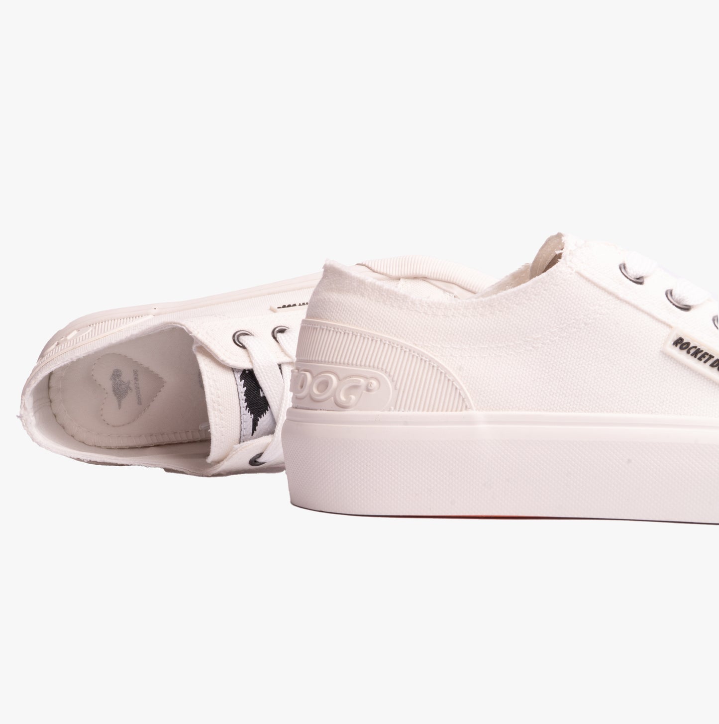 Rocket Dog JAZZIN PLUS CANVAS Womens Trainers White