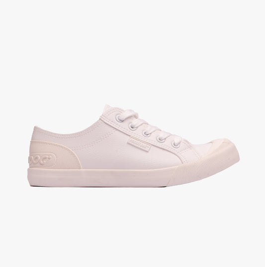 Rocket Dog JAZZIN SPORTY PU Womens Trainers White