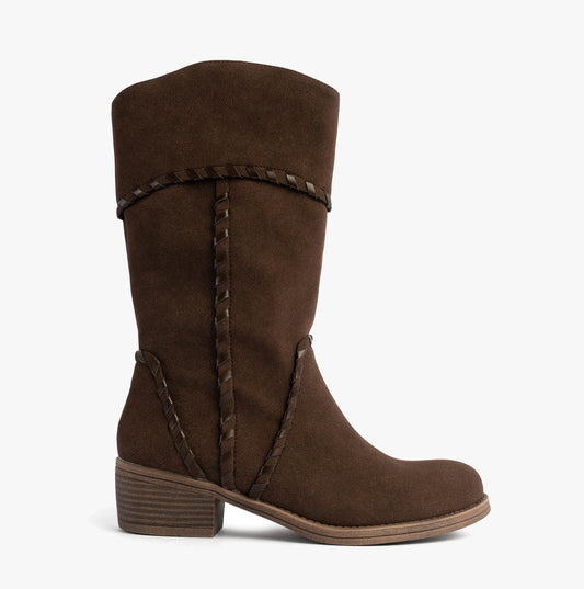 ROWDY Womens Boots Dark Brown