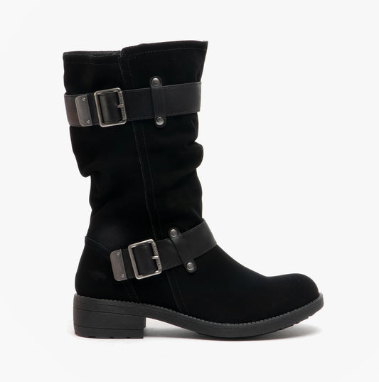 Rocket Dog TRUMBLE ONTARIO Womens Biker Boots Black
