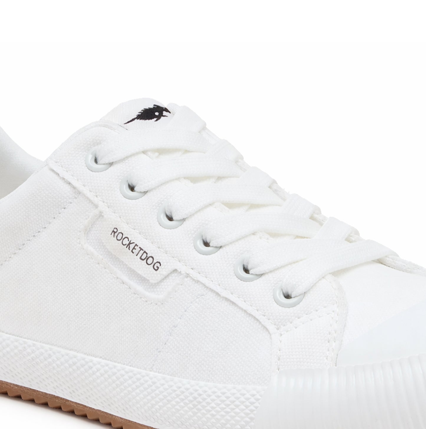 Rocket Dog CHEERY LOW 12A CANVAS Womens Canvas Trainers White