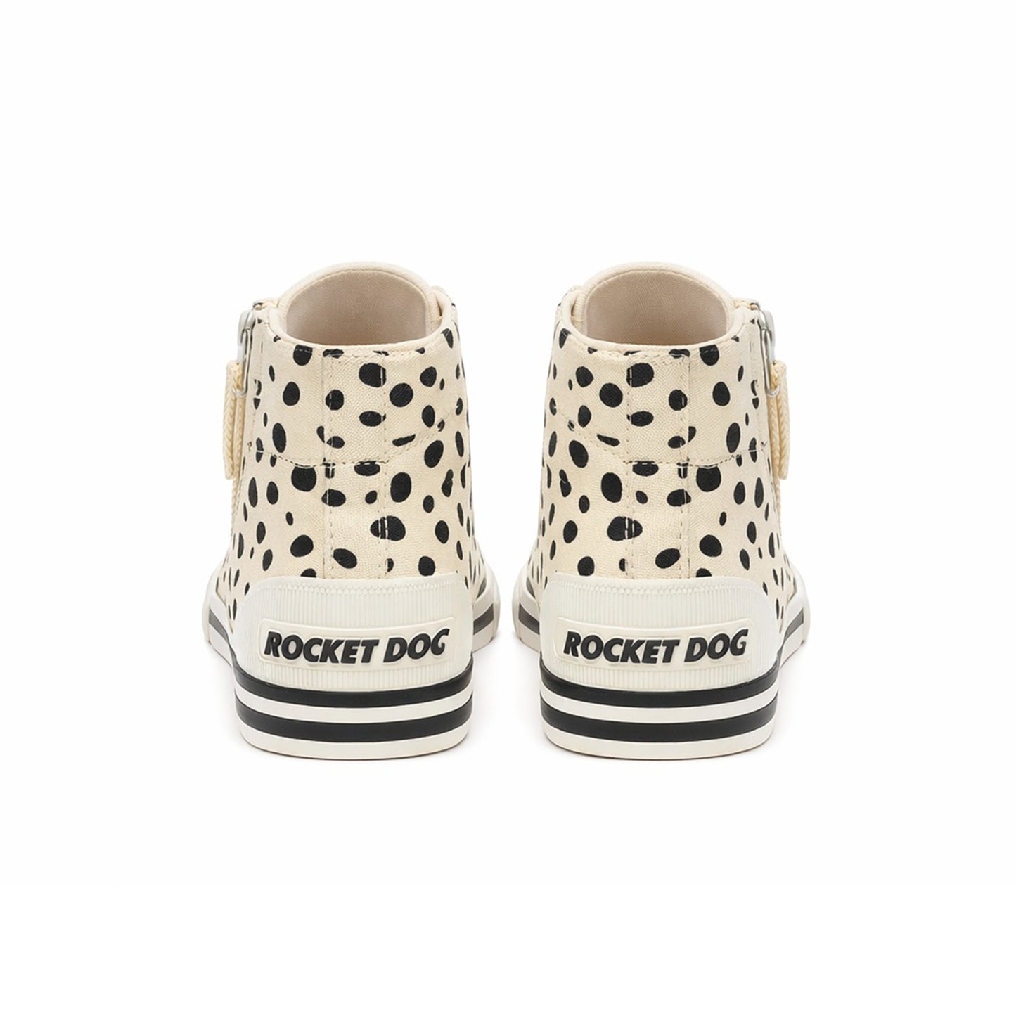 Rocket Dog JAZZIN HI FIDO Womens Hi-Top Trainers Off White