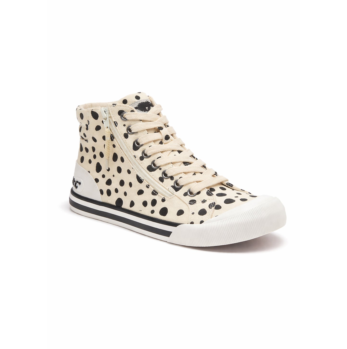 Rocket Dog JAZZIN HI FIDO Womens Hi-Top Trainers Off White