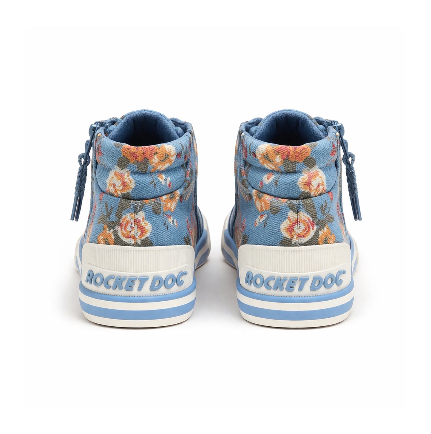 Rocket Dog JAZZIN HI ROMEO Womens Hi-Top Trainers Light Blue
