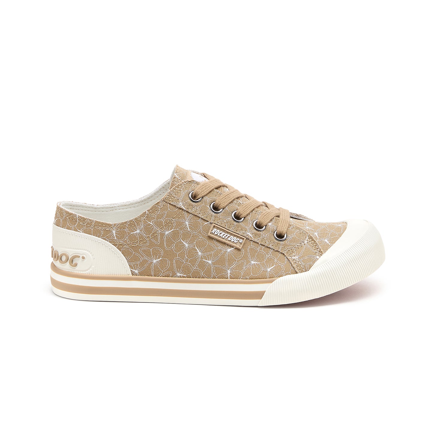 Rocket Dog JAZZIN MARIPOSA Womens Canvas Trainers Tan