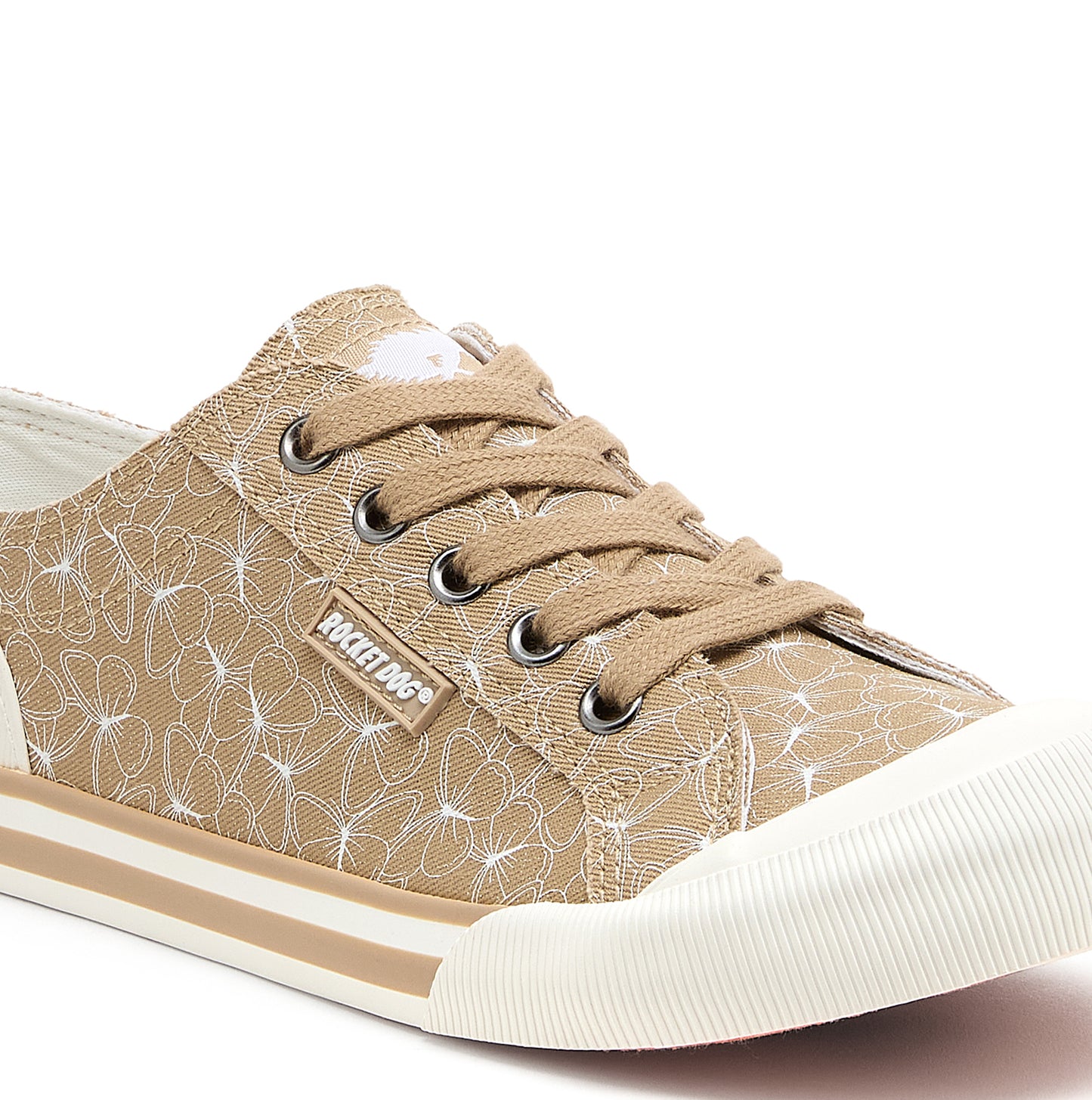 Rocket Dog JAZZIN MARIPOSA Womens Canvas Trainers Tan