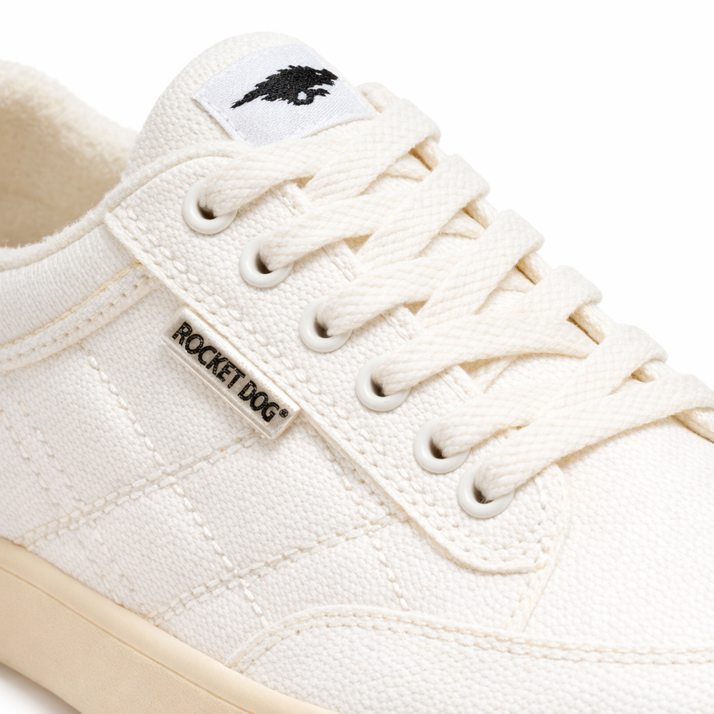 Rocket Dog KITTY 12A CANVAS/PU Womens Casual Trainers White
